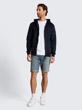 Short en jean TTJOSH REGULAR SLIM - light stone blue grey denim - Vue de face du modèle