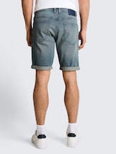 Short en jean TTJOSH REGULAR SLIM - light stone blue grey denim - Découpe Vue arrière du modèle