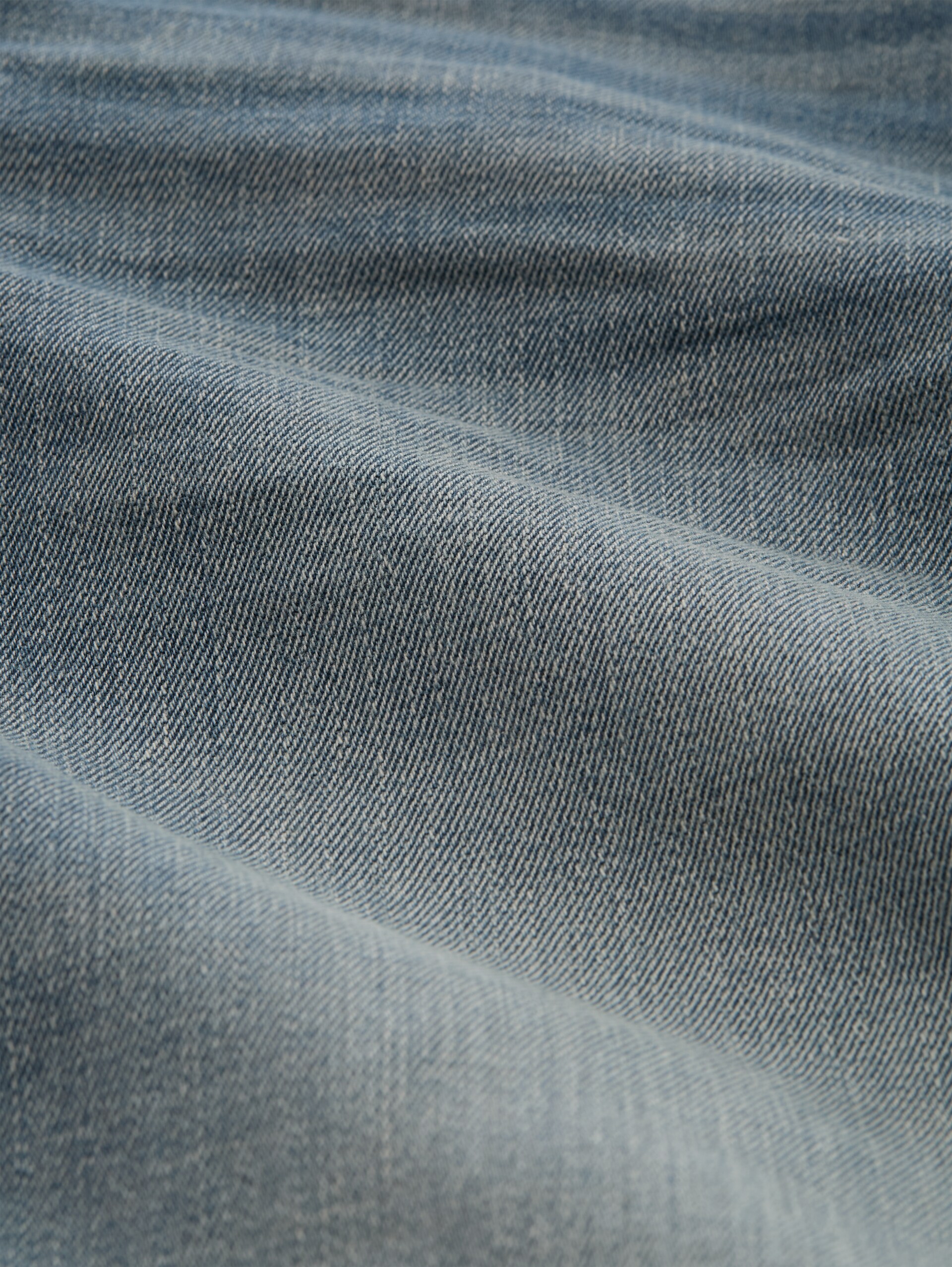 TTJOSH REGULAR SLIM Jeans Shorts - light stone blue grey denim - Material-Ansicht