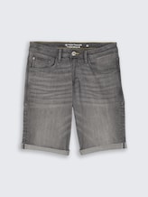 TTJOSH REGULAR SLIM Jeans Shorts - grey denim - Vorder-Produkt-Ansicht