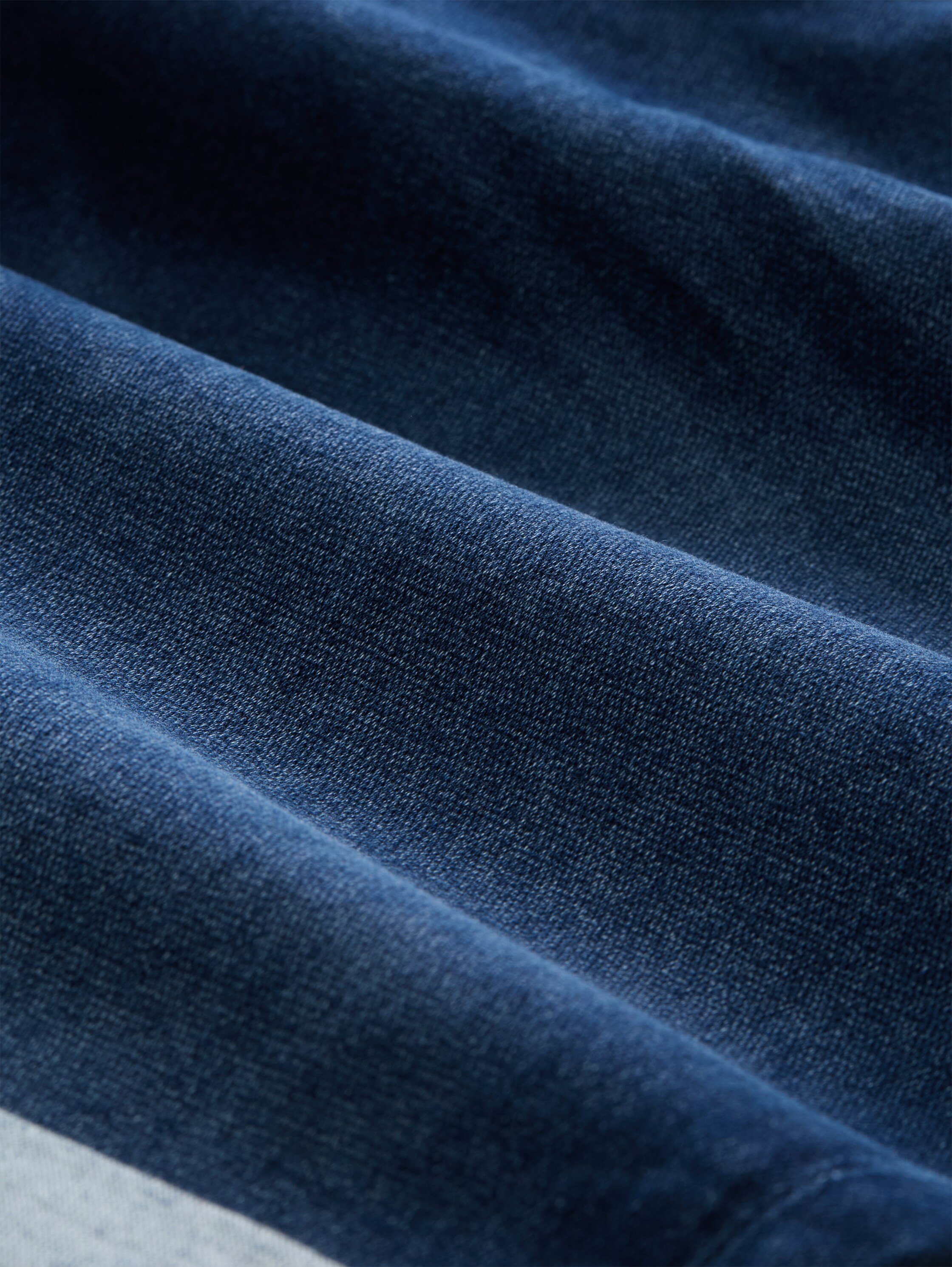 TTJOSH REGULAR SLIM Jeans Shorts mit Superstretch - Used Mid Stone Blue Denim - Material-Ansicht