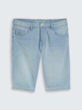 TTJOSH REGULAR SLIM Jeans Shorts mit Superstretch - light stone bright blue denim - Vorder-Produkt-Ansicht