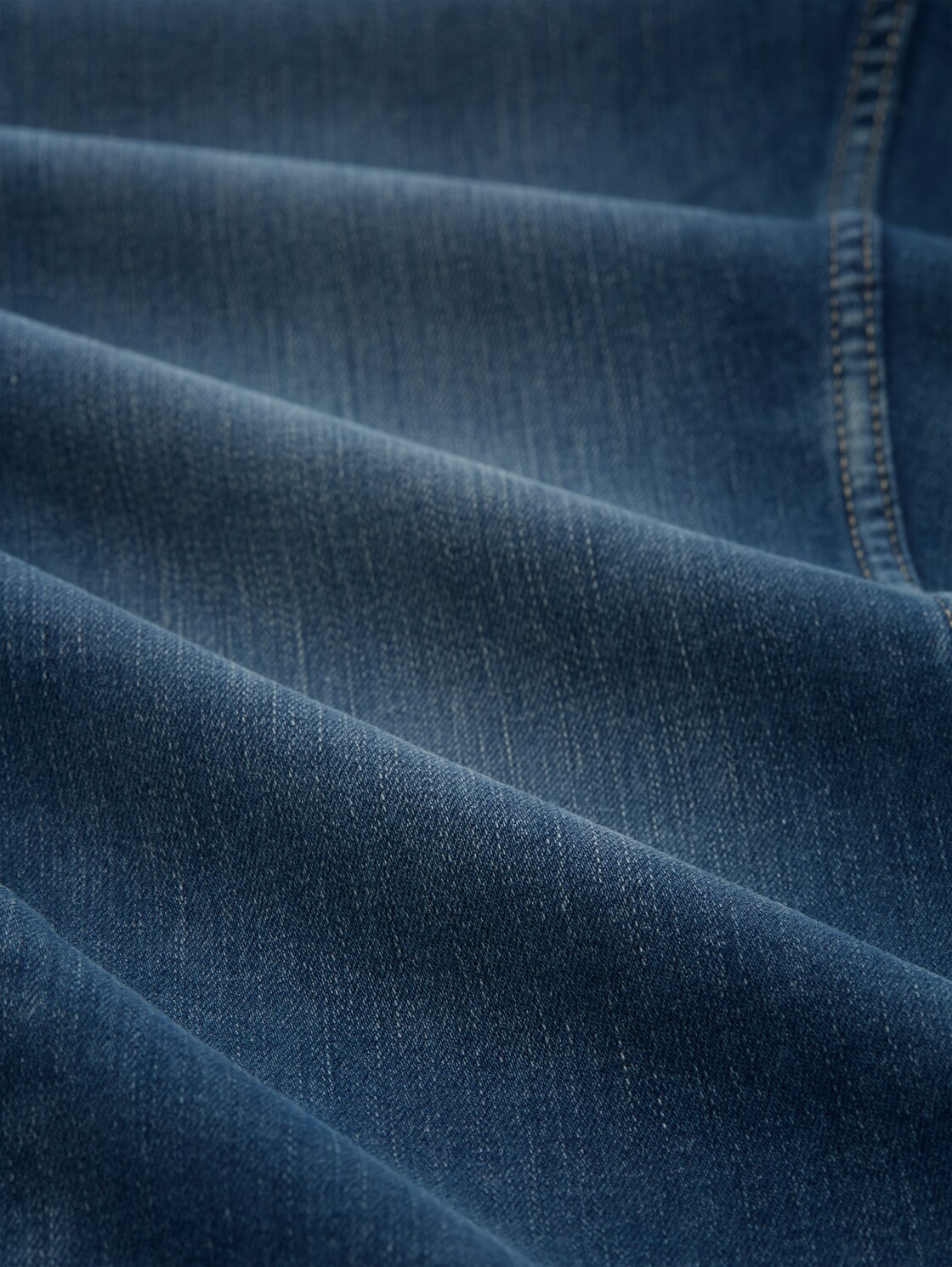 TTCURT TAPERED Jeans mit Superstretch - Used Dark Stone Blue Denim - Material-Ansicht