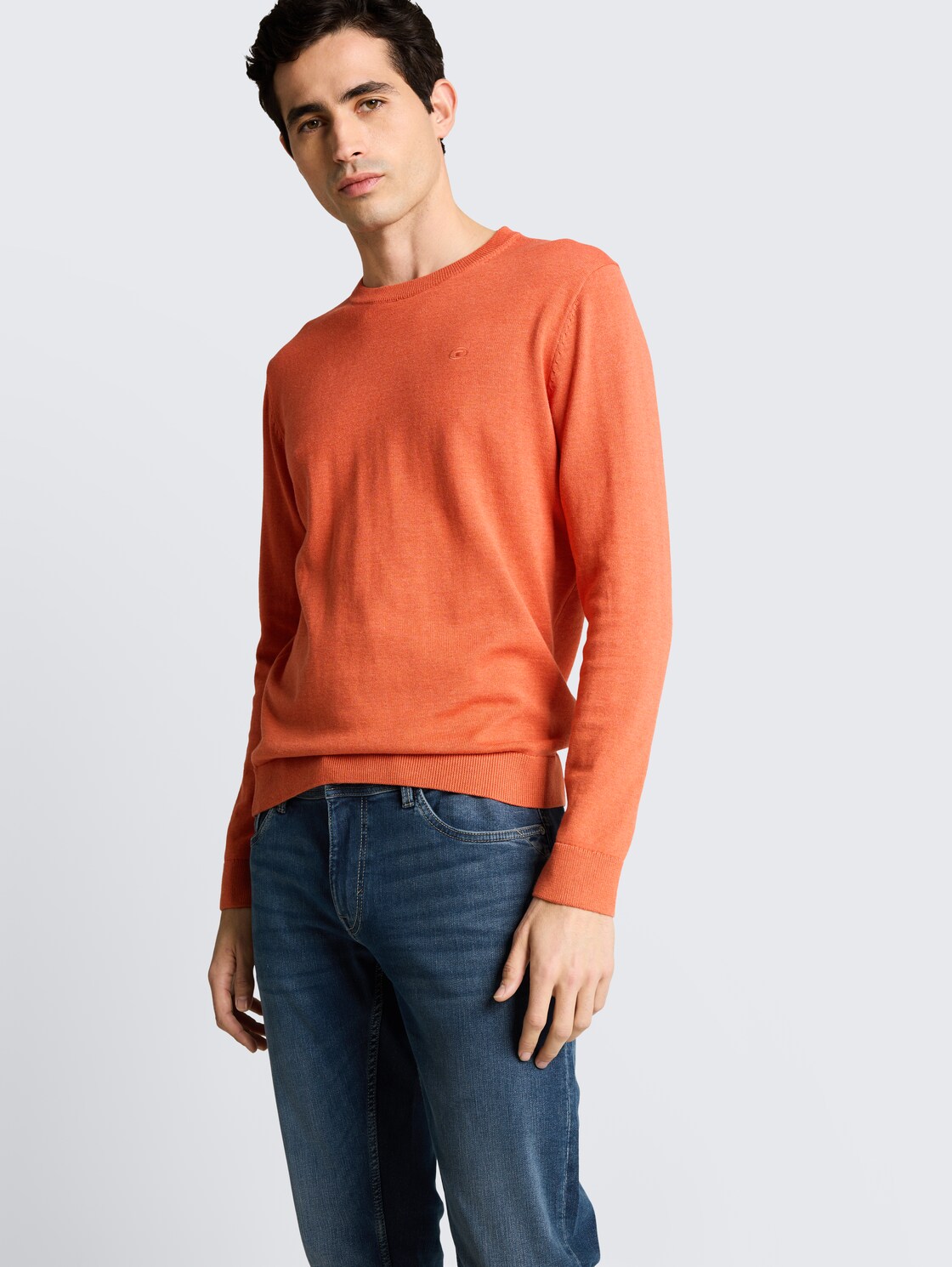 TTCURT TAPERED Jeans mit Superstretch - Used Dark Stone Blue Denim - Detail-Model-Ansicht