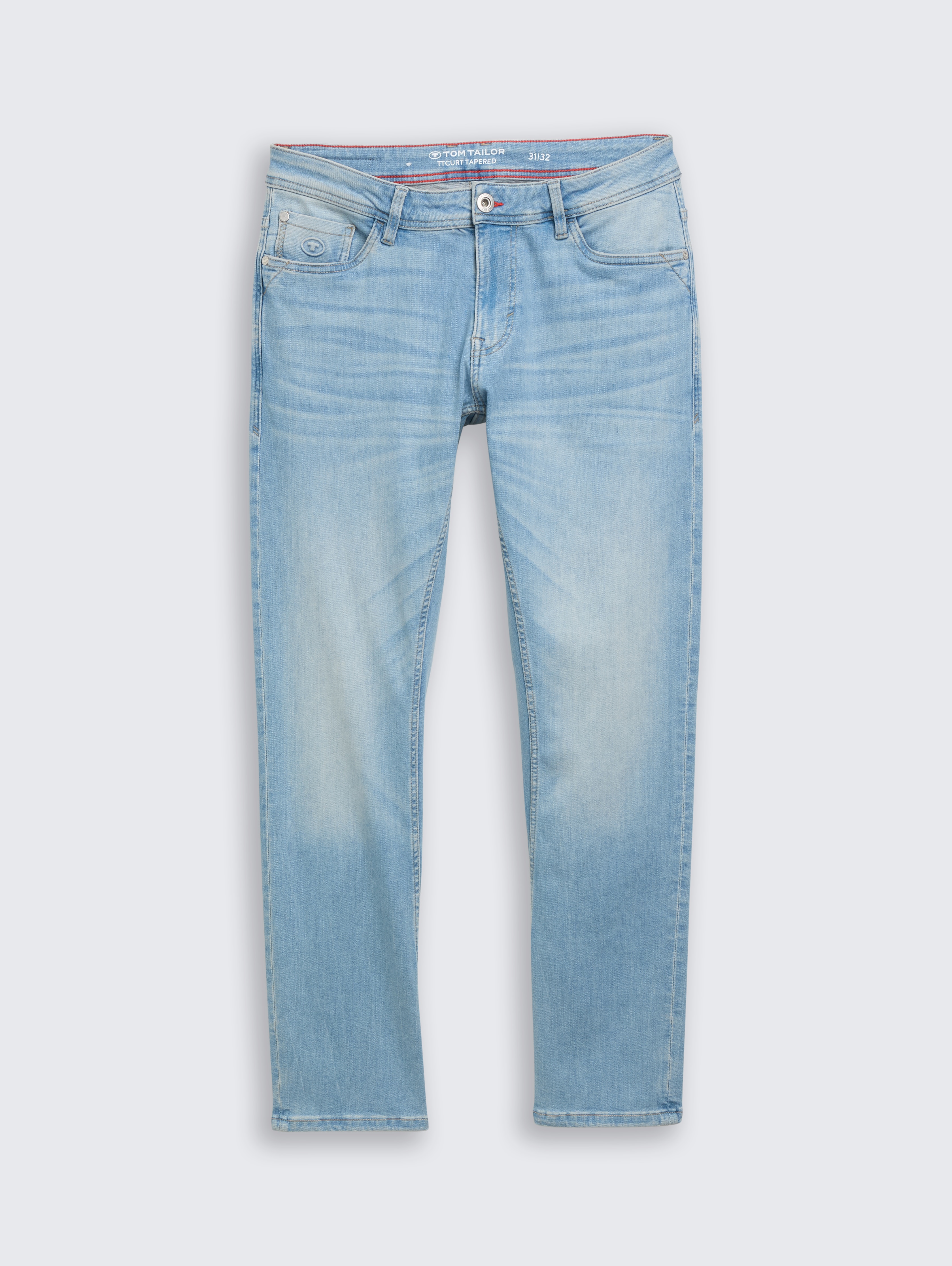 TTCURT TAPERED Jeans mit Superstretch von Men, Light Stone Blue Denim