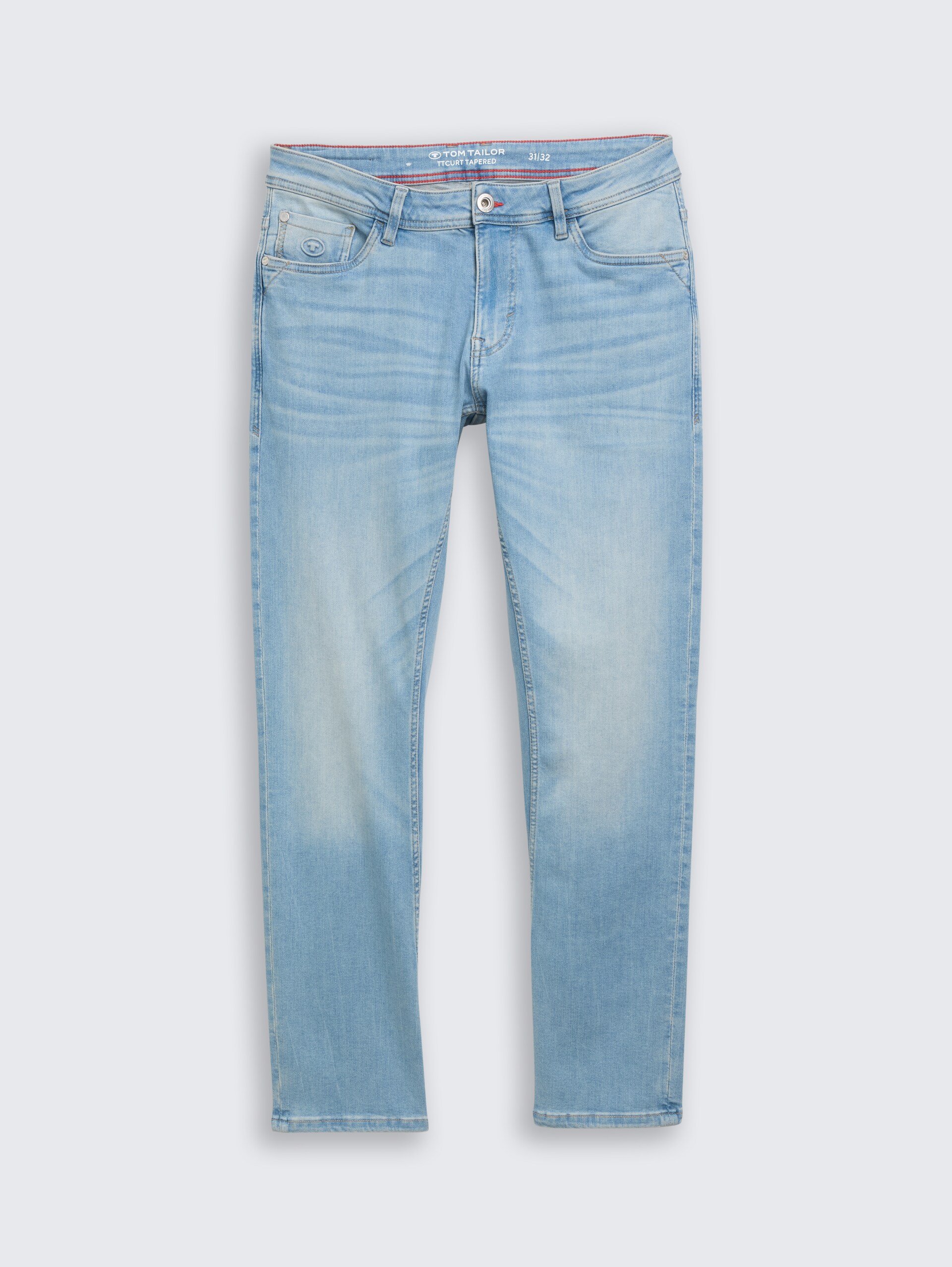 TTCURT TAPERED Jeans mit Superstretch - Light Stone Blue Denim - Vorder-Produkt-Ansicht