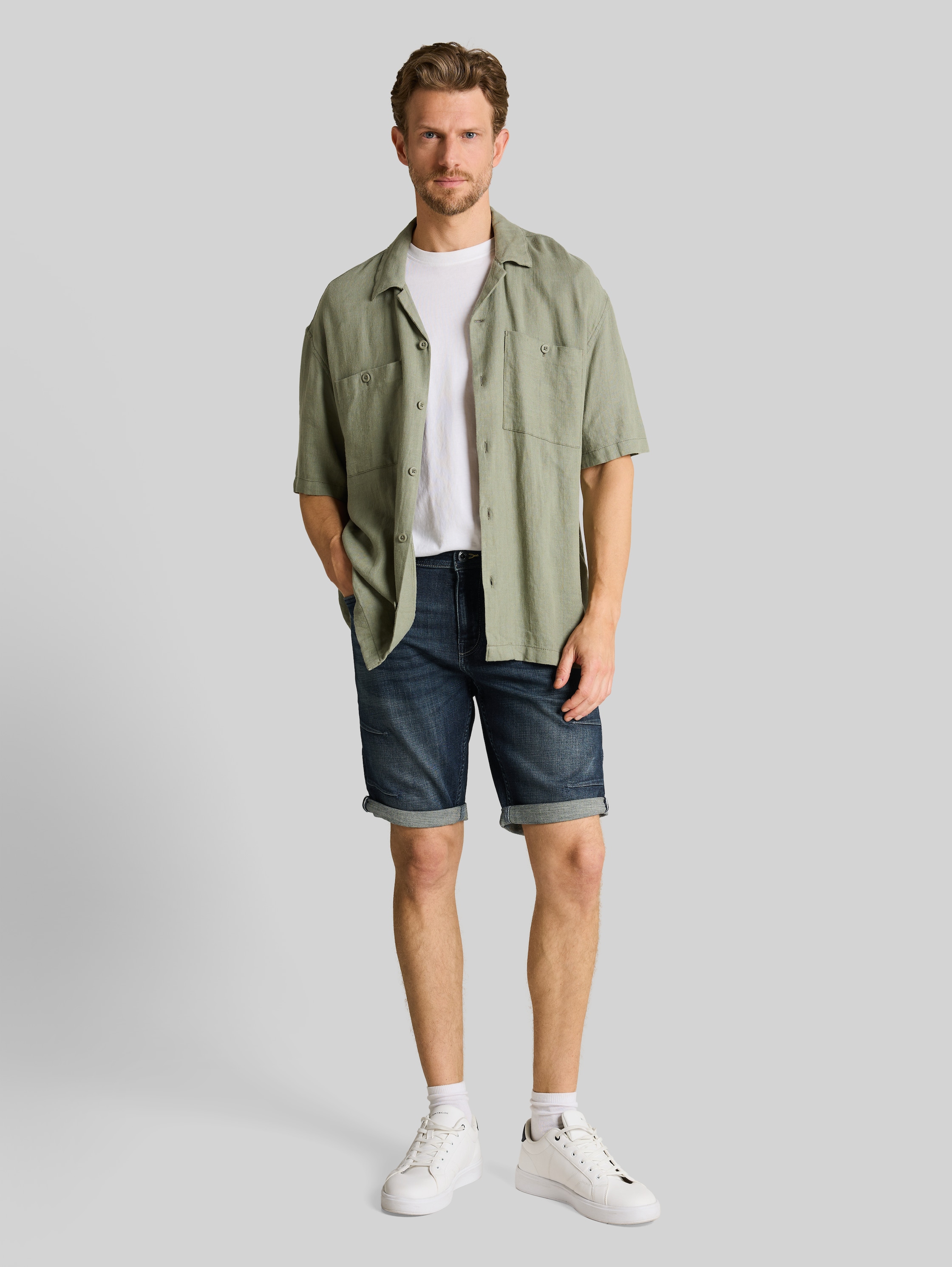 Дънкови къси панталони JOSH Regular Slim Stretch