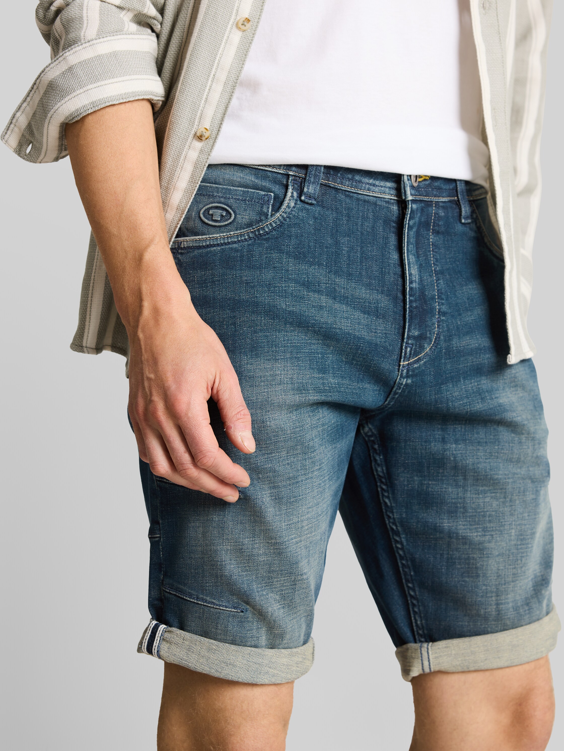 Дънкови къси панталони JOSH Regular Slim Stretch - Image 6
