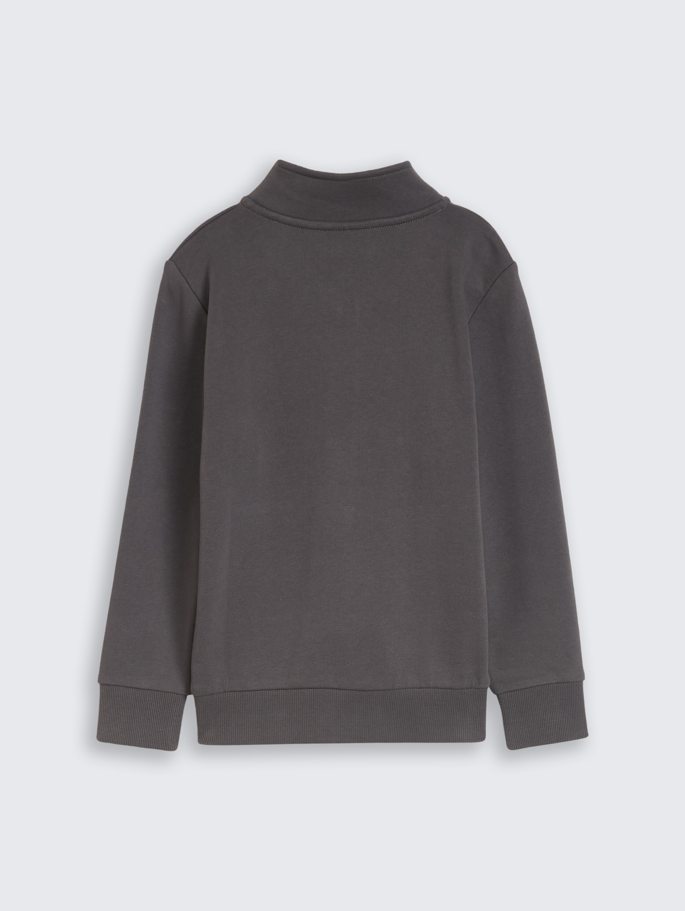 College sweatshirt jacket with stand-up collar - dark_urban_grey - 