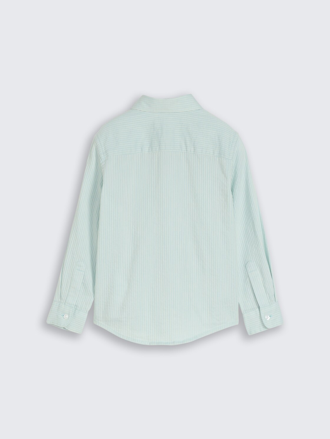 Dobby Hemd mit Streifen - light cloud blue white stripe