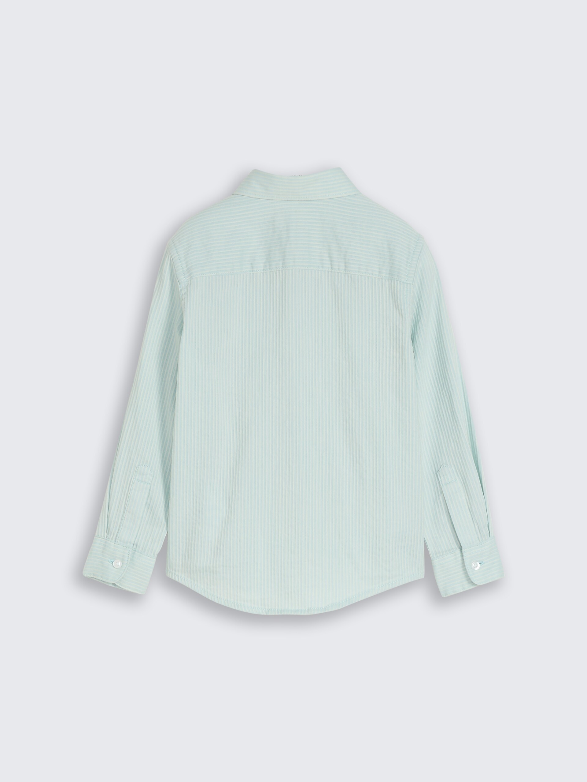Dobby Hemd mit Streifen - light cloud blue white stripe