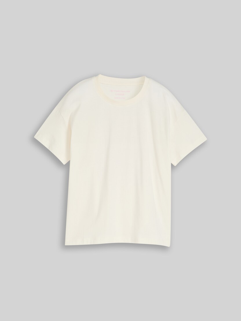Oversize T-Shirt mit Rückenprint von Teen Girls, Wool White