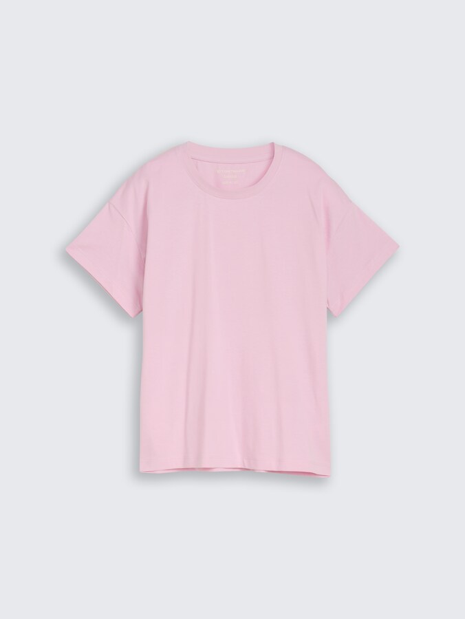 Oversize T-Shirt mit Rückenprint von Teen Girls, cold pink
