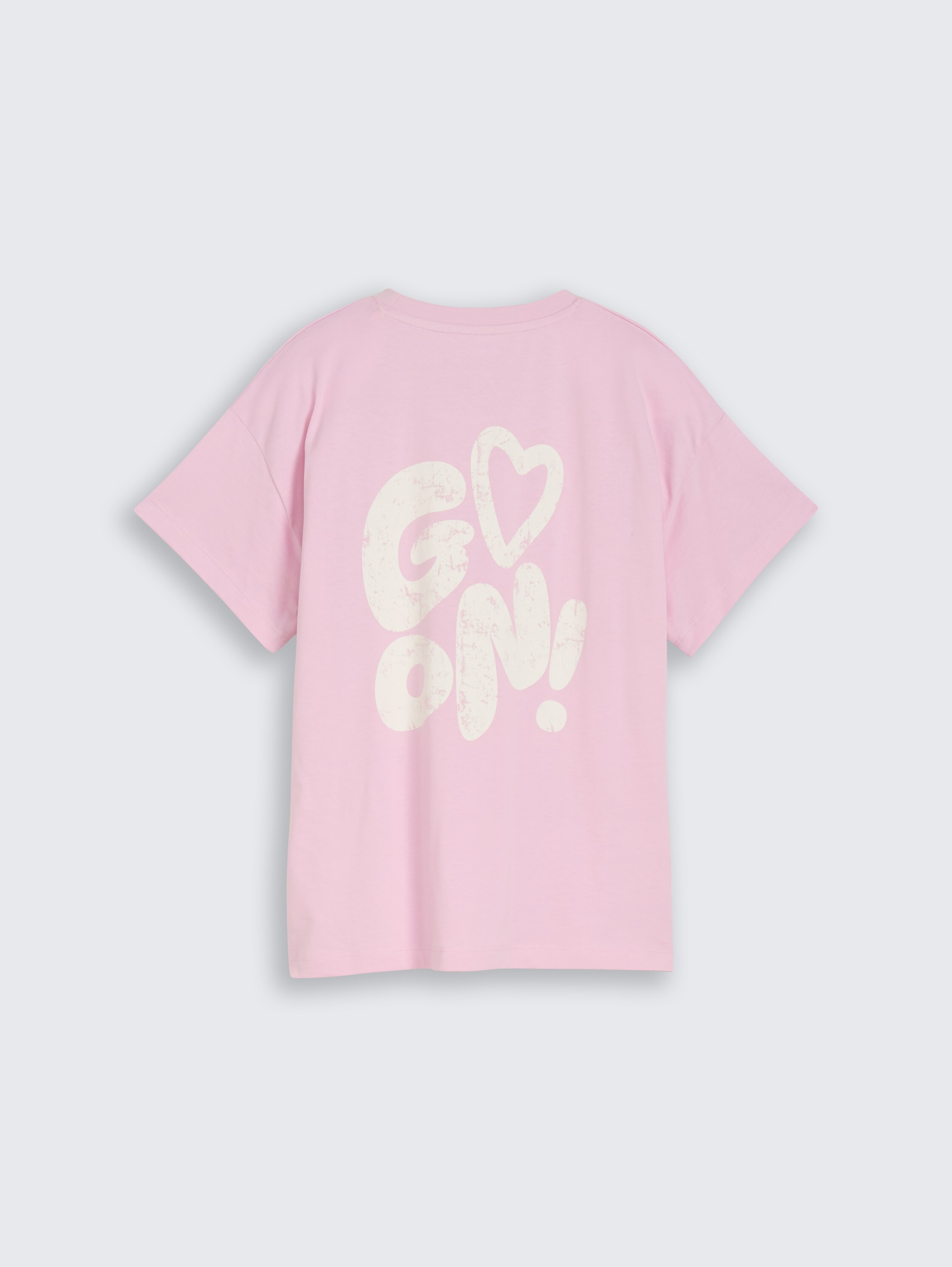 T-shirt oversize avec imprimé dans le dos - cold pink