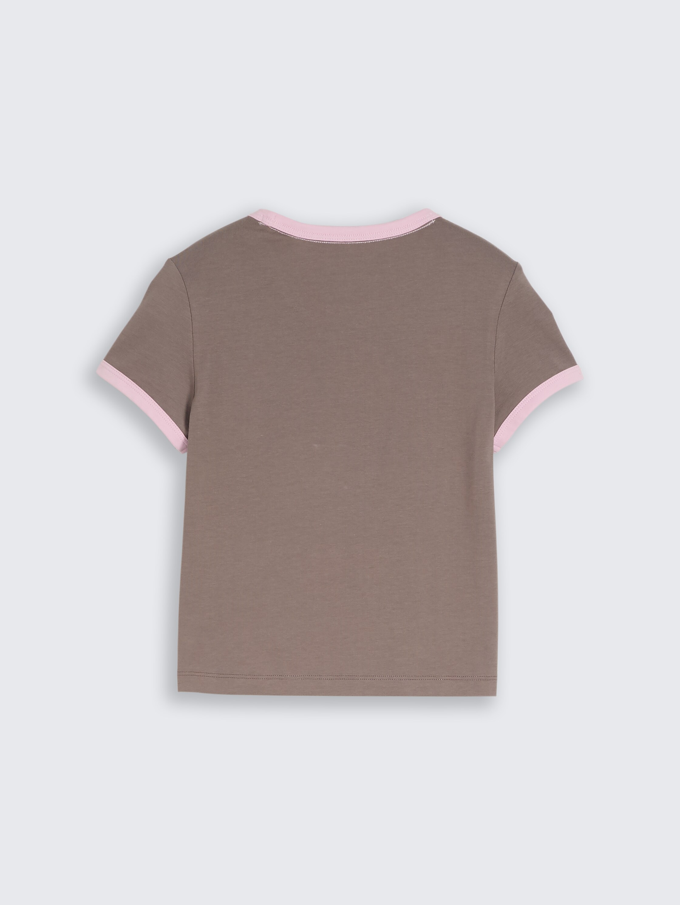 T-shirt court avec imprimé cœur - rusty brown