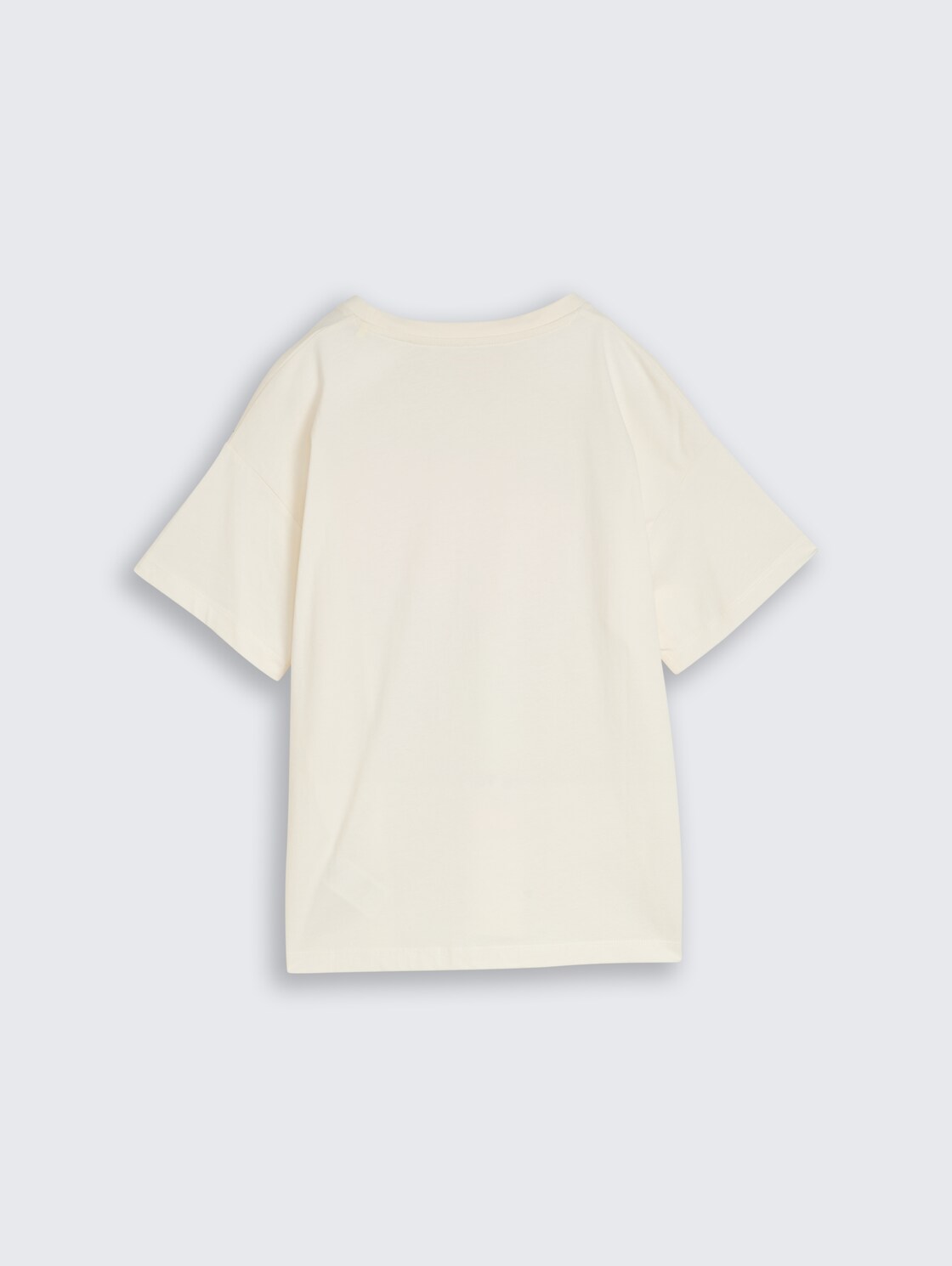 Oversize T-Shirt mit Print - Wool White