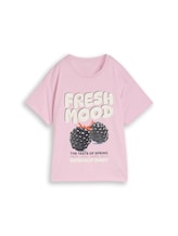 Nicht ausgewählt, Oversize T-Shirt mit Print von Tom Tailor, rosa