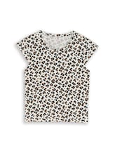 Sélectionné, Sweat-shirt oversize avec imprimé léopard par Tom Tailor, blanc