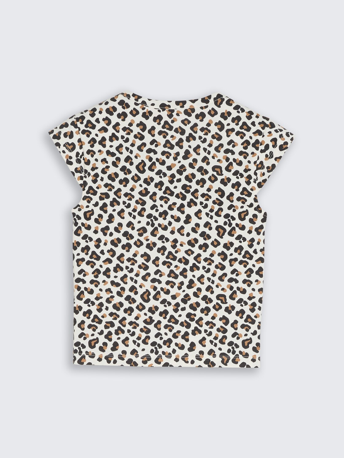 Oversize Sweatshirt mit Leo-Print - white beige leo print