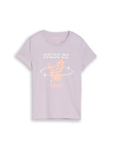 Nicht ausgewählt, T-Shirt mit Print von Tom Tailor, lila