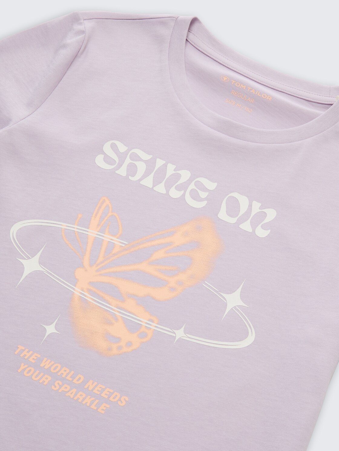 T-Shirt mit Print - cool lilac - Detail-Model-Ansicht