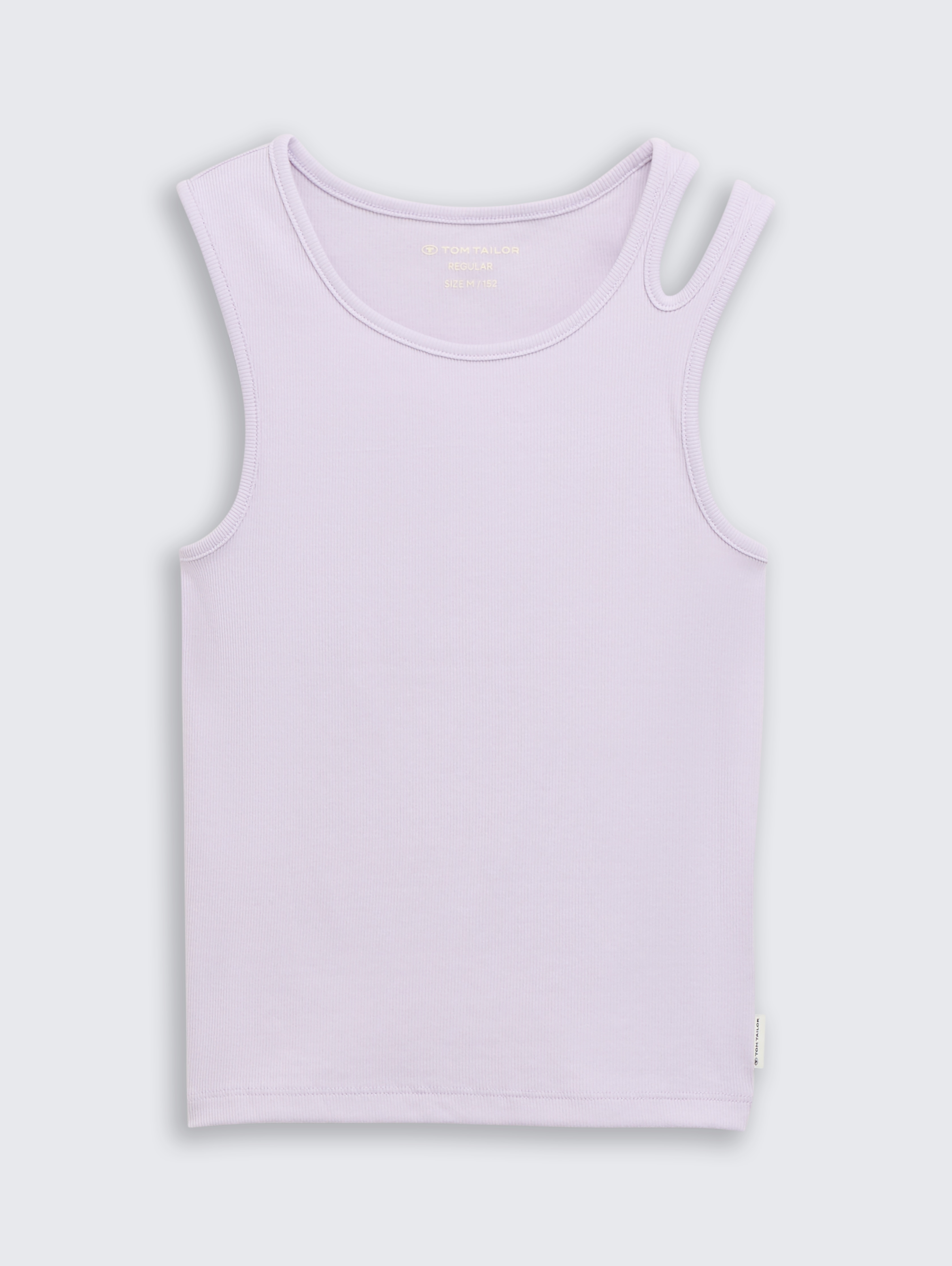 Ripp Tanktop mit Cut-Outs von Teen Girls, cool lilac