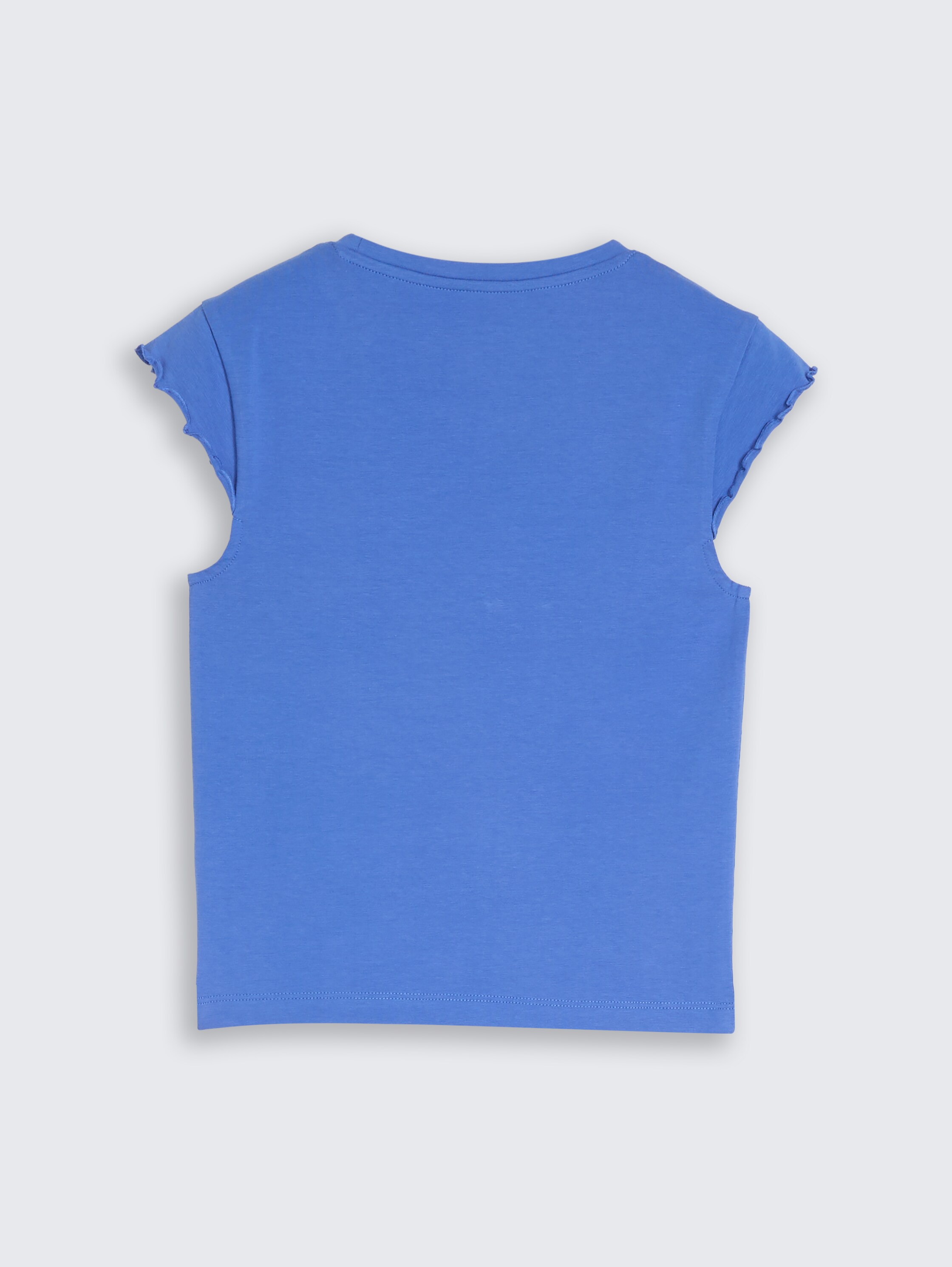 Cropped T-shirt met golfranden - preppy_jean_blue_1 - 