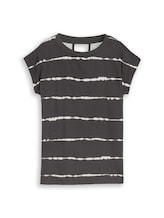 Ausgewählt, Oversize T-Shirt mit Streifenmuster von Tom Tailor, grau