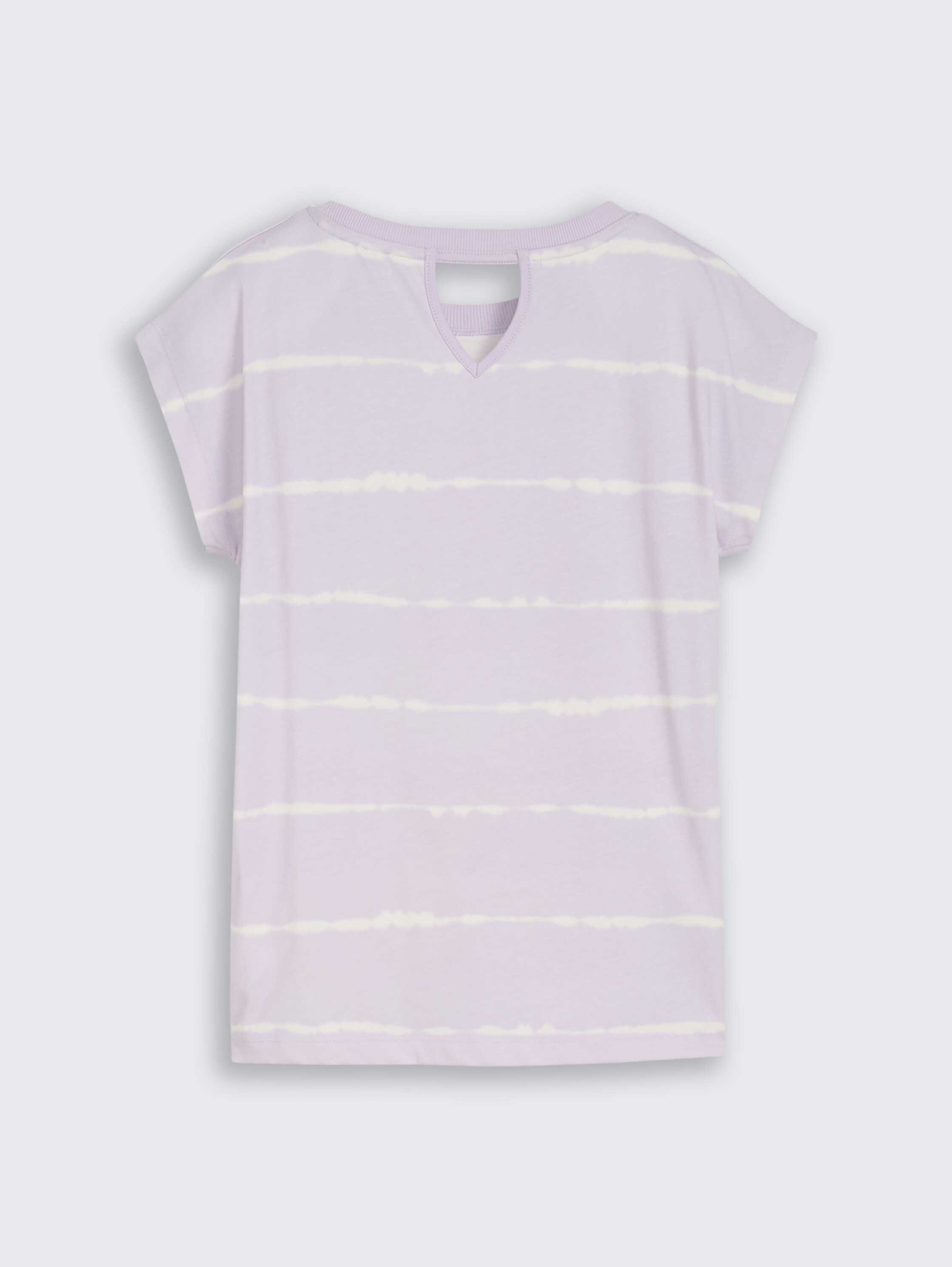 Oversized T-shirt met streepjesmotief - lilac_batik_design - 