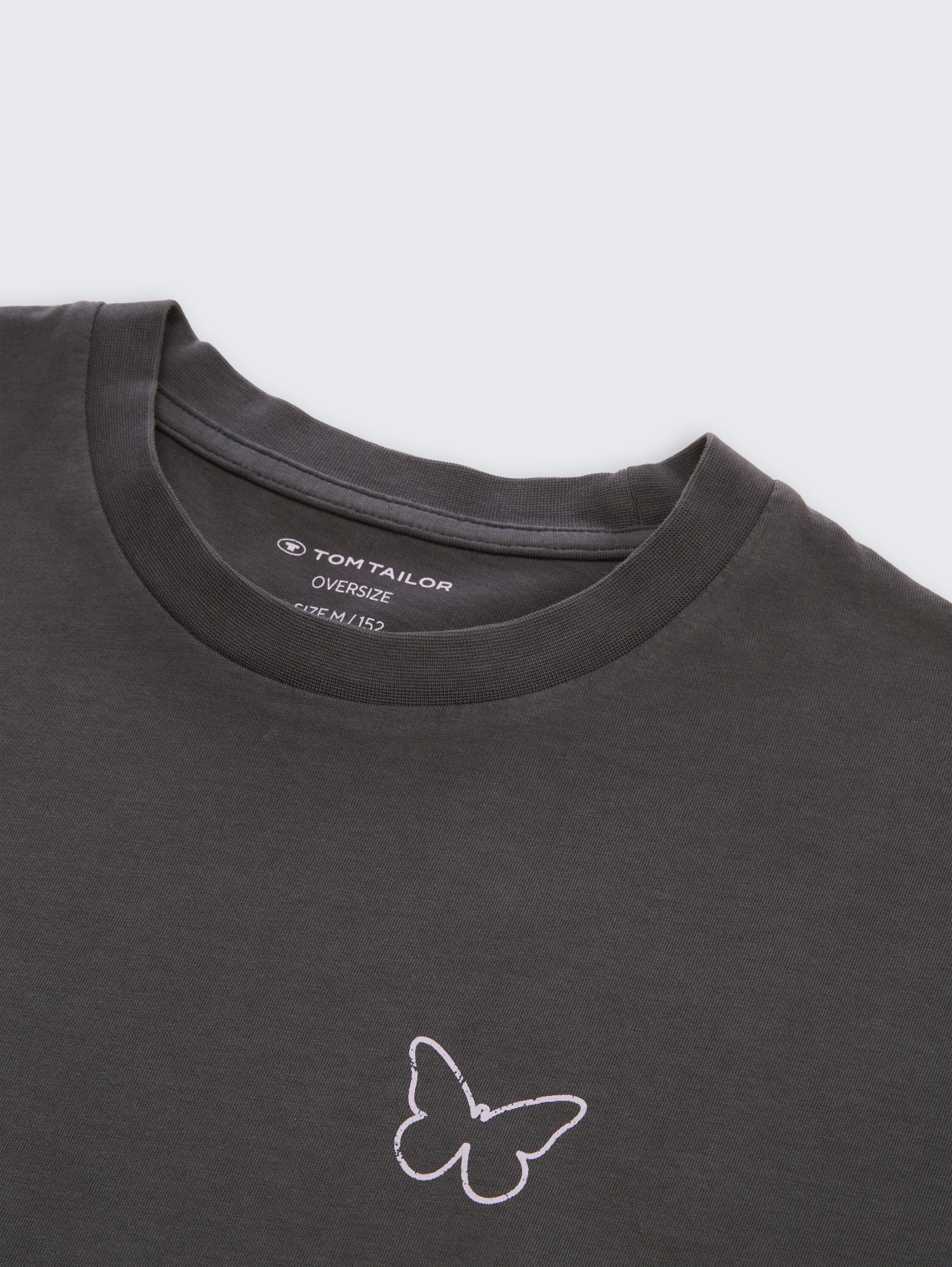 Oversized T-shirt with back print - coal_grey_1 - 