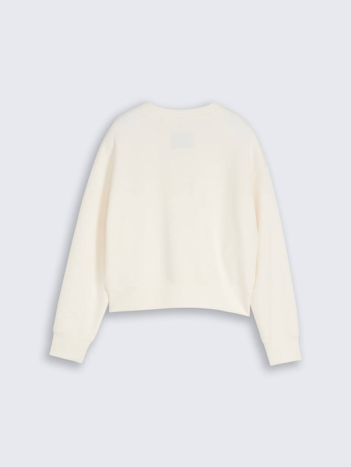 Cropped Scuba Sweatshirt - Gardenia White