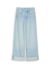 Ausgewählt, Wide Leg Jeans mit Turn-up von Tom Tailor, blau