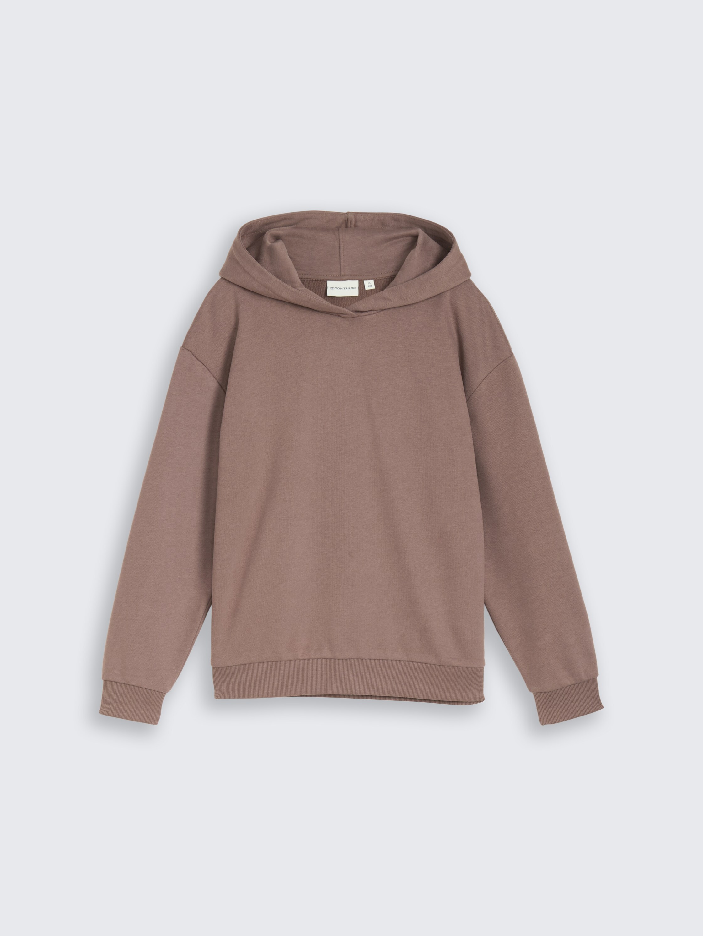 Sweat à capuche oversize avec imprimé dans le dos - rusty brown - Vue de face du produit