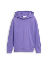 Sélectionné, Sweat à capuche oversize avec imprimé dans le dos par Tom Tailor, violet
