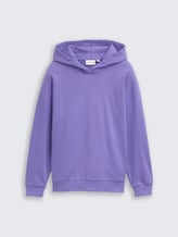 Sweat à capuche oversized avec imprimé dans le dos - vervain lilac - Vue de face du produit