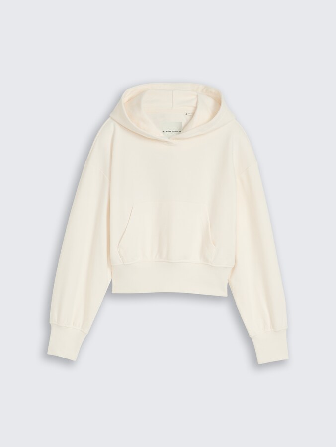 Oversize Hoodie Sweatshirt mit Stickerei von Teen Girls, Gardenia White