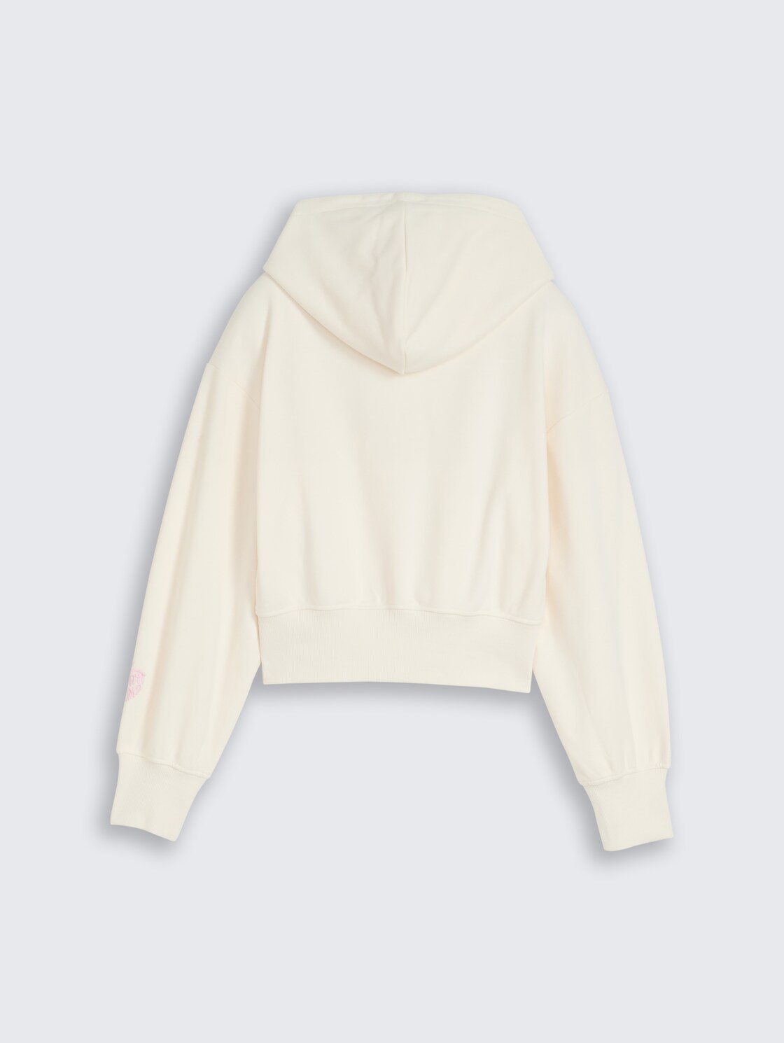 Oversize Hoodie Sweatshirt mit Stickerei - Gardenia White