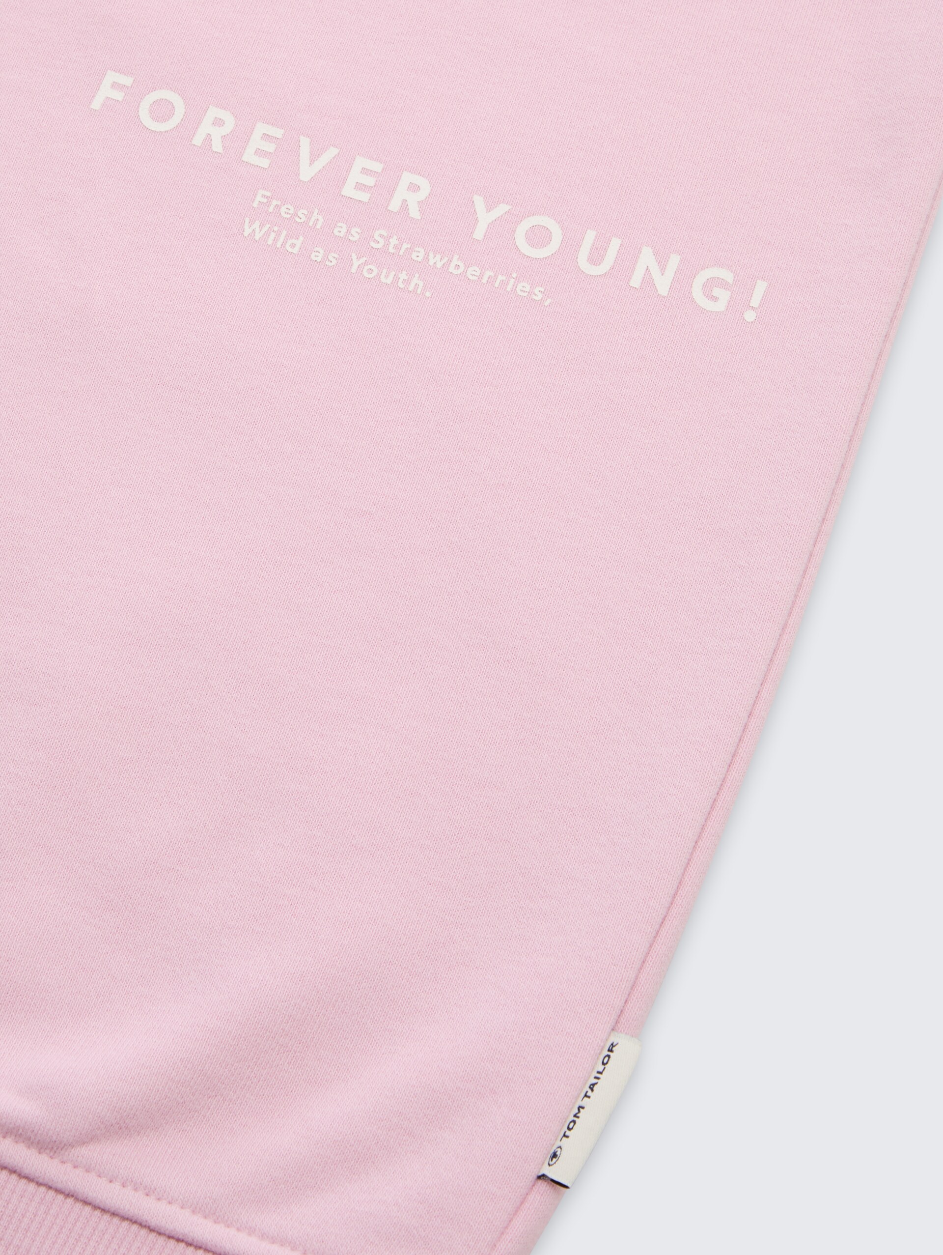 Sweat à capuche oversize avec imprimé dans le dos - cold pink - Vue détaillée du modèle