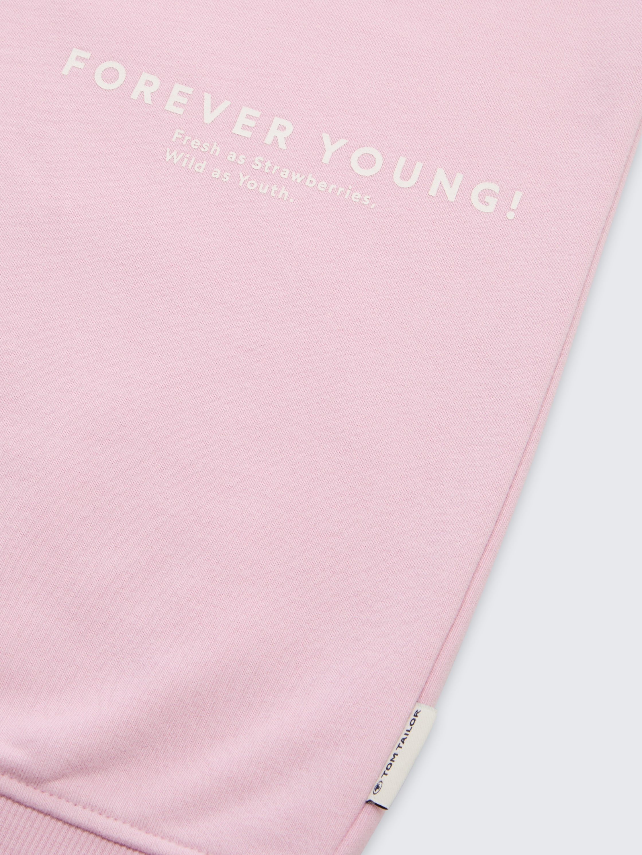 Sweat à capuche oversize avec imprimé dans le dos - cold pink - Vue détaillée du modèle