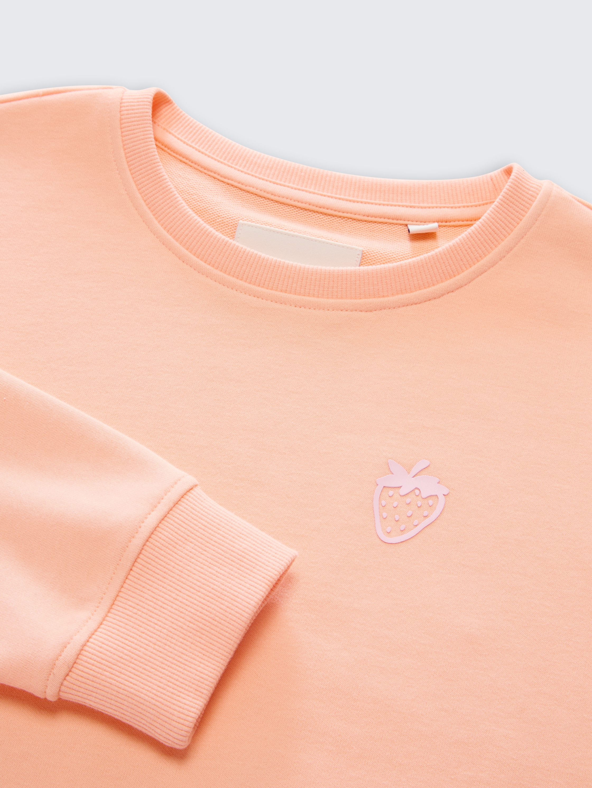 Sweat-shirt court avec nœud à nouer - peach bloom - Vue détaillée du modèle