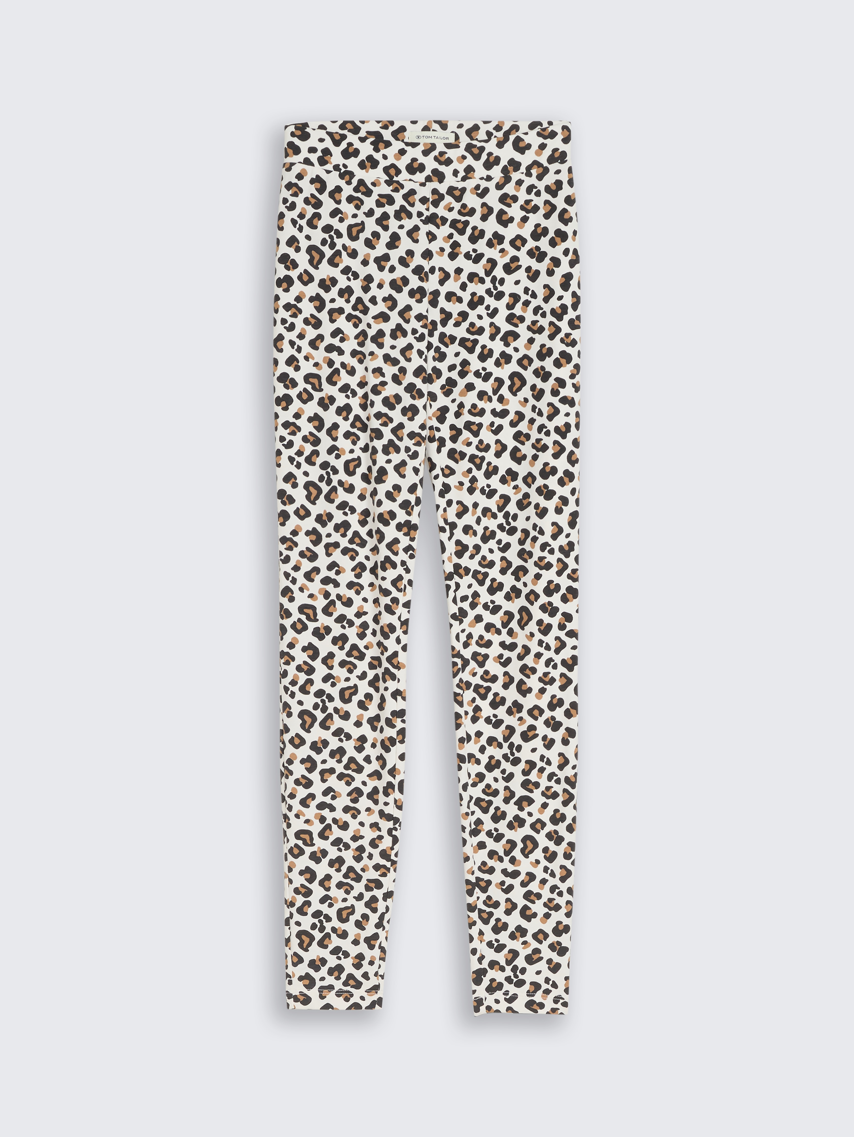 Leggings mit Leo-Muster von Teen Girls, white beige leo print