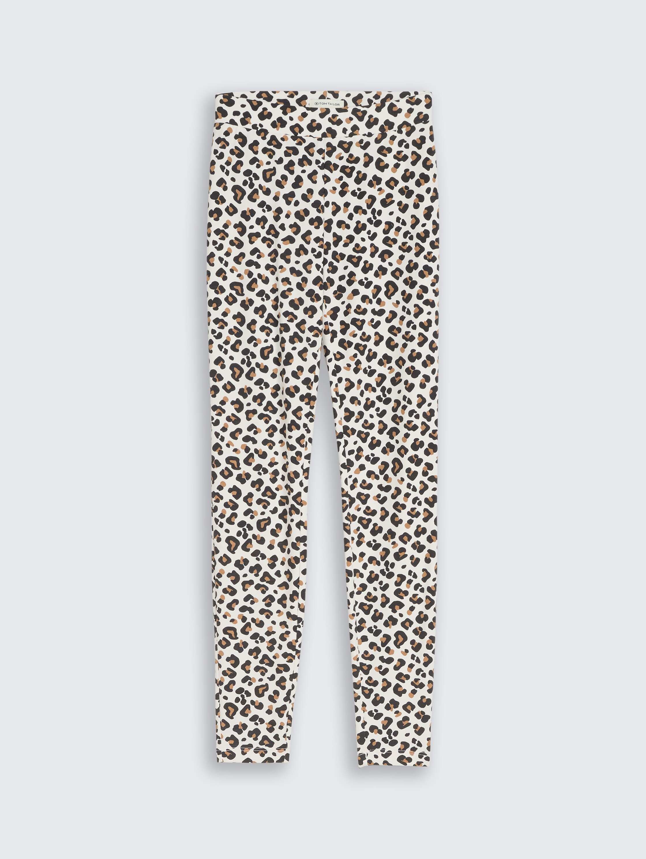Legging met luipaardprint - white beige leo print