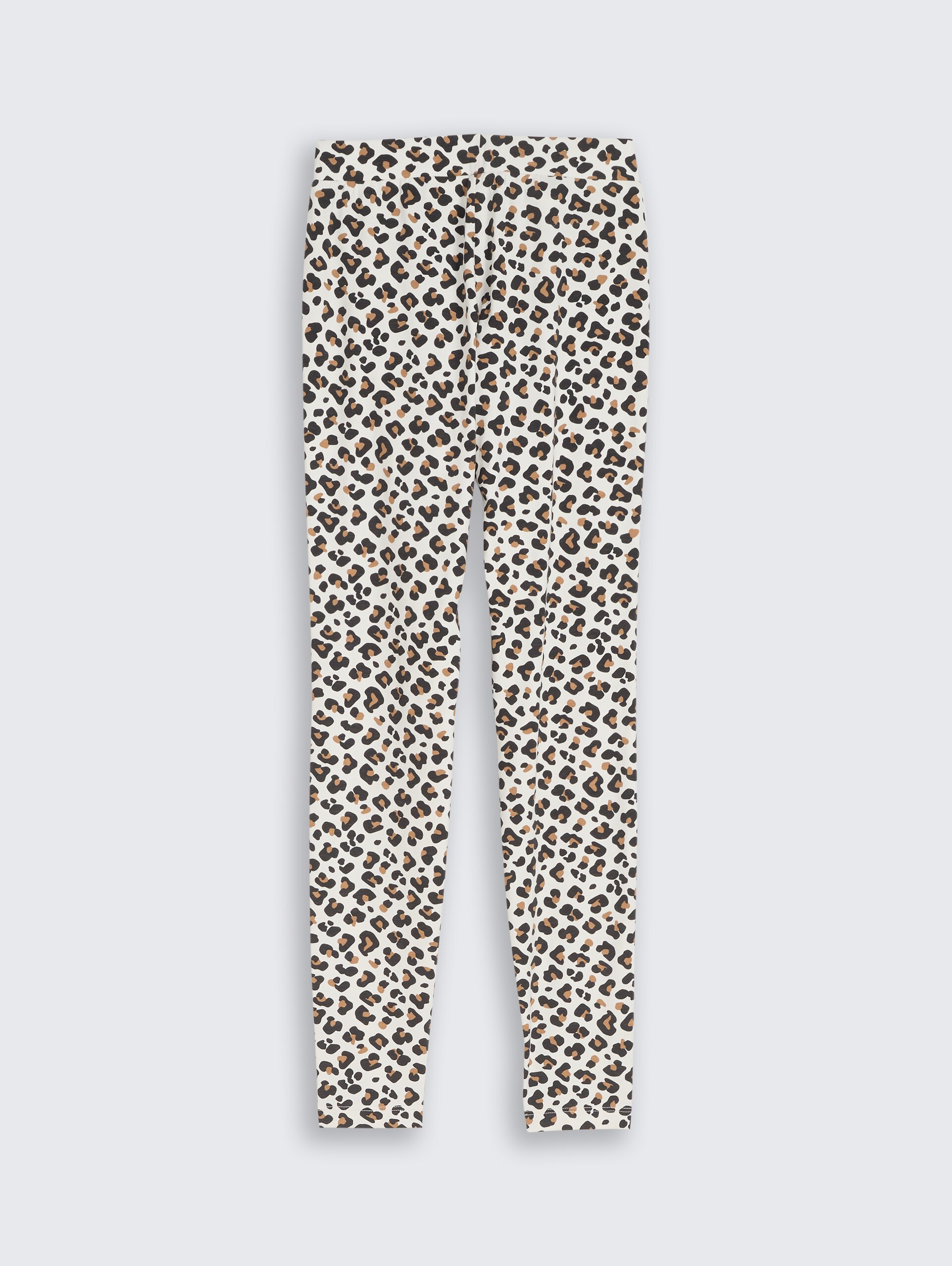 Leggings mit Leo-Muster - white beige leo print