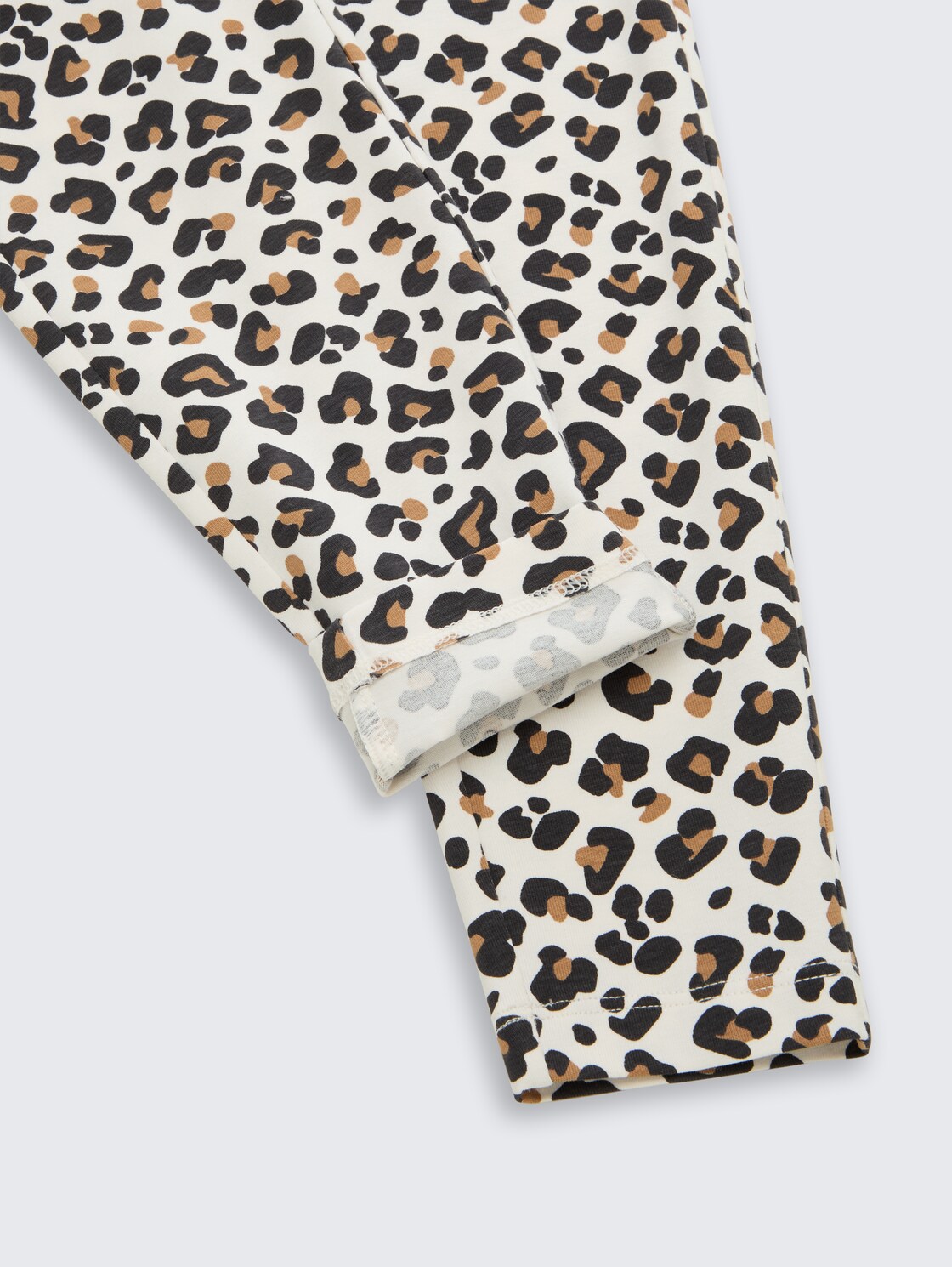 Leggings mit Leo-Muster - white beige leo print