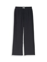 Ausgewählt, Wide Leg Hose mit Struktur von Tom Tailor, grau