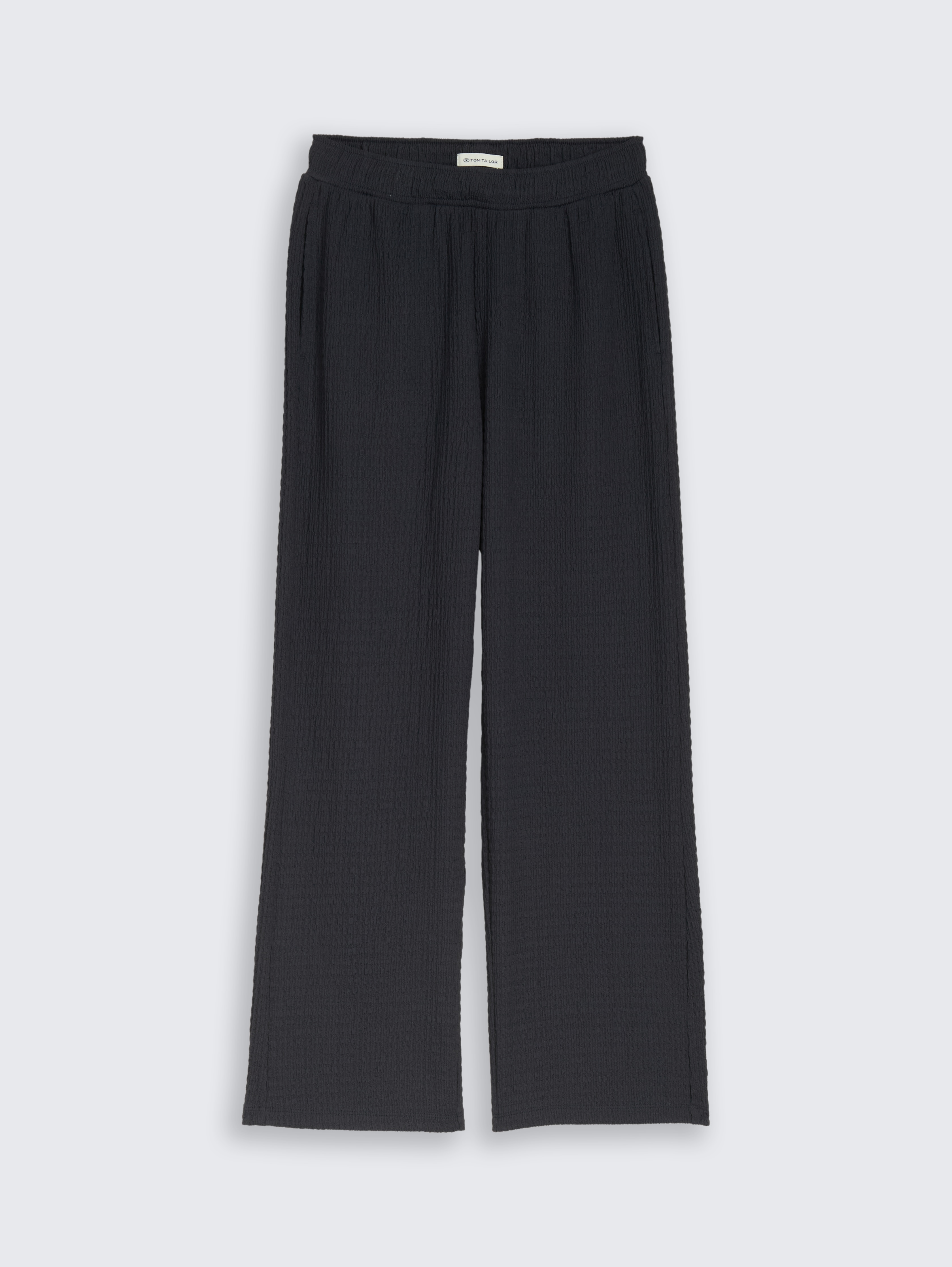 Wide Leg Hose mit Struktur von Teen Girls, coal grey