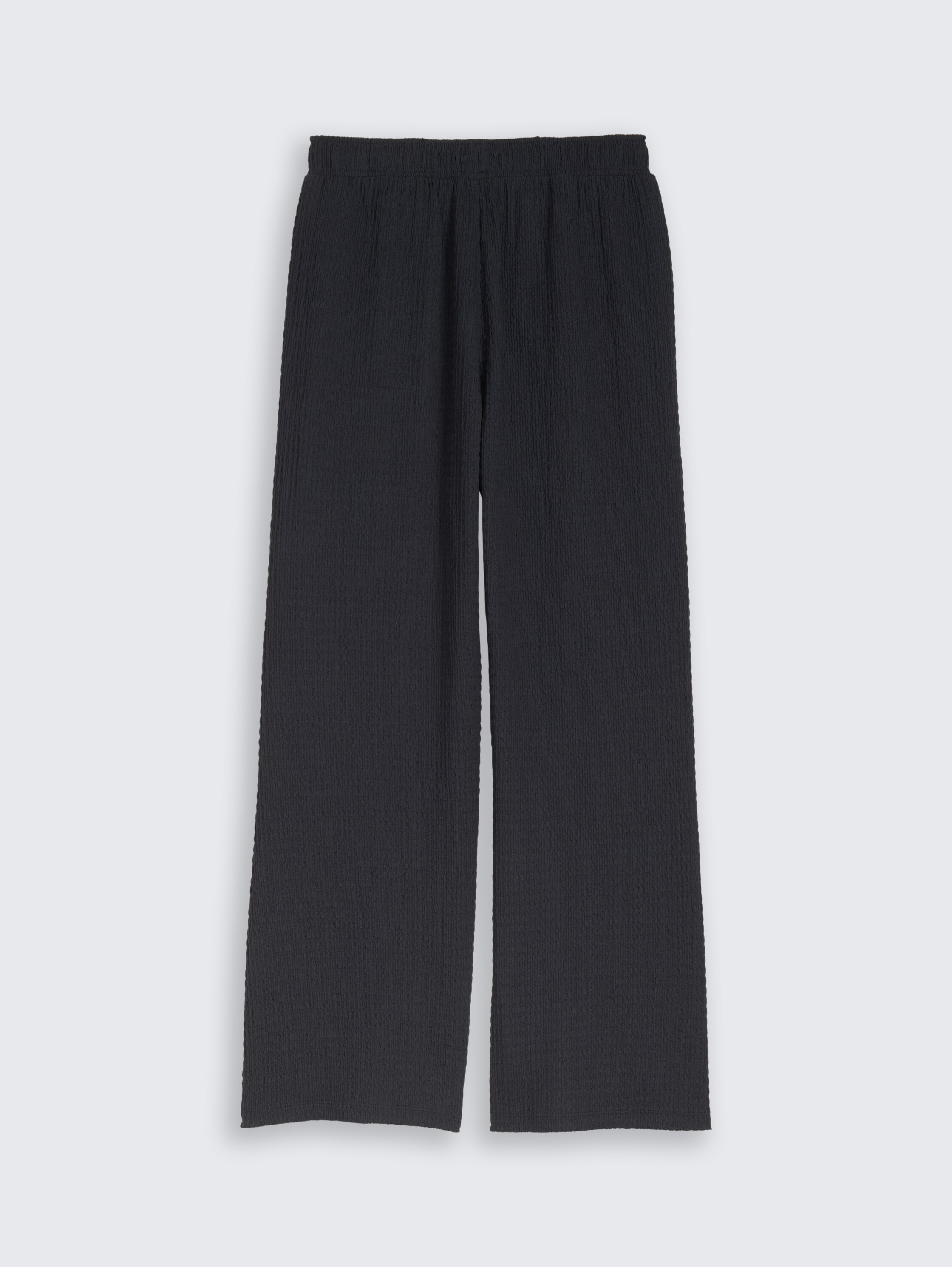 Wide Leg Hose mit Struktur - coal grey