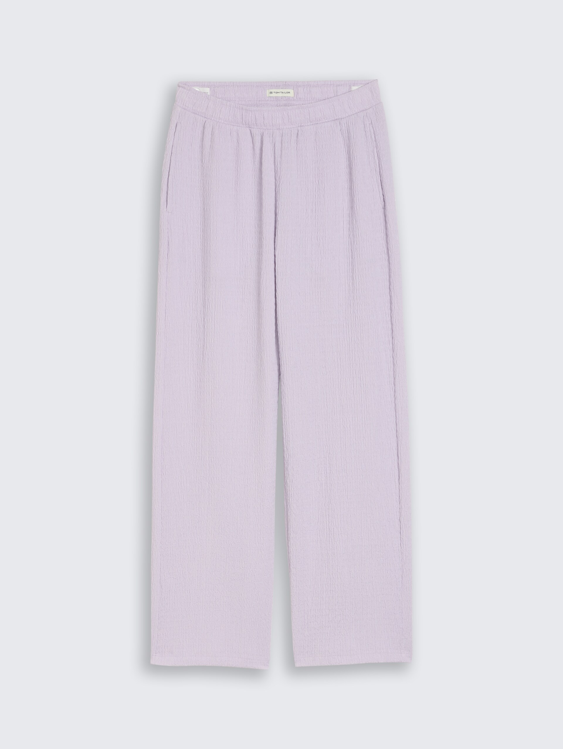 Wide Leg Hose mit Struktur - cool lilac