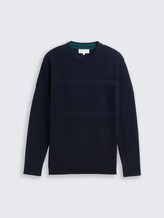 Strickpullover aus Baumwolle - sky captain blue