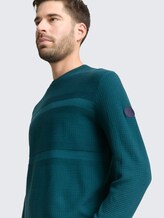 Pull en coton - Deep Meadow Green - Vue détaillée du modèle